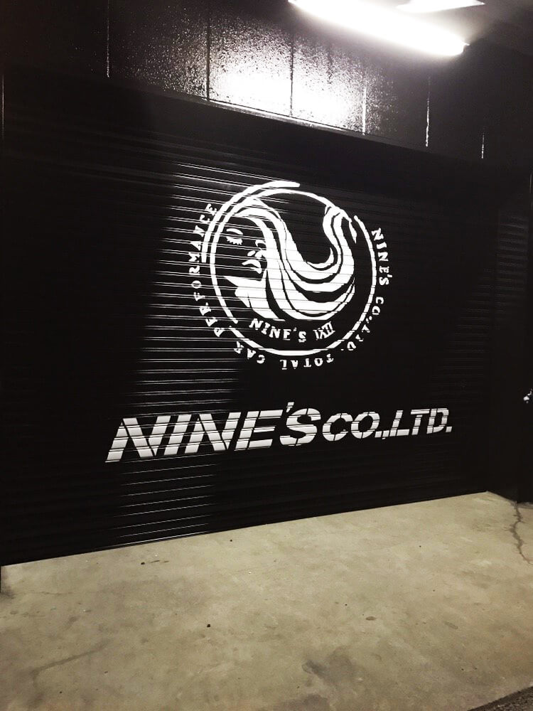 シャッター・カッティングシート施工